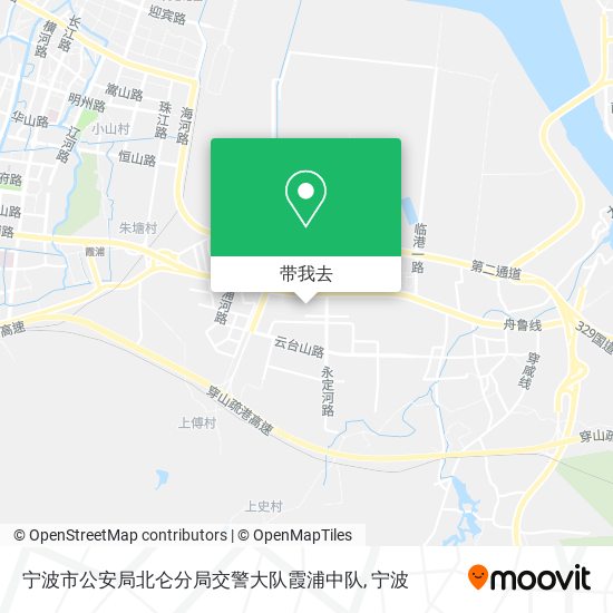 宁波市公安局北仑分局交警大队霞浦中队地图