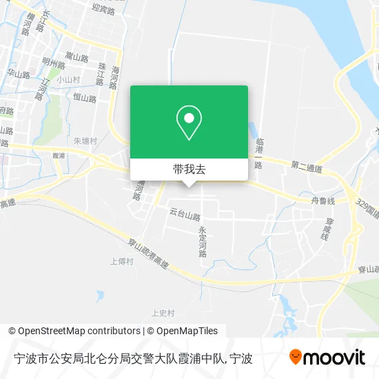 宁波市公安局北仑分局交警大队霞浦中队地图