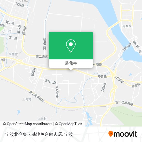 宁波北仑集卡基地鱼台卤肉店地图