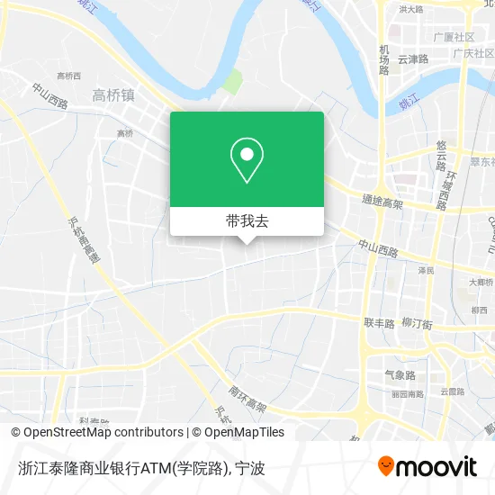 浙江泰隆商业银行ATM(学院路)地图