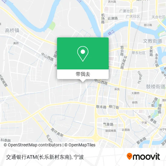 交通银行ATM(长乐新村东南)地图