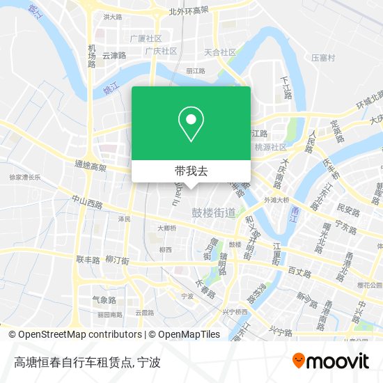 高塘恒春自行车租赁点地图