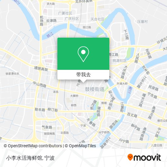 小李水活海鲜馆地图