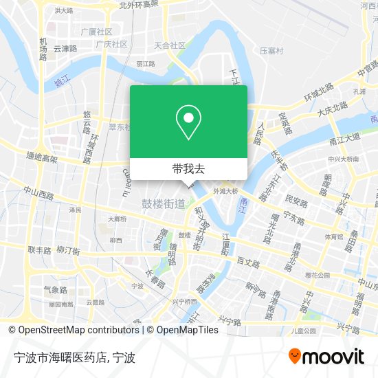 宁波市海曙医药店地图