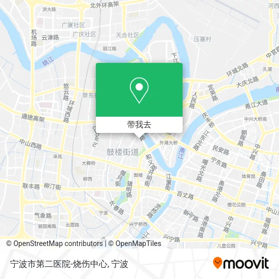 宁波市第二医院-烧伤中心地图