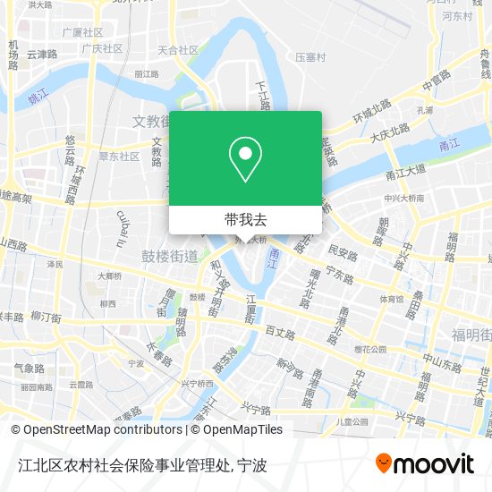 江北区农村社会保险事业管理处地图