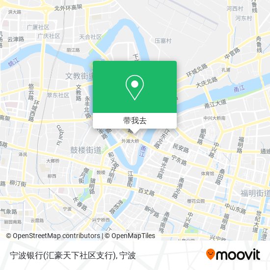 宁波银行(汇豪天下社区支行)地图