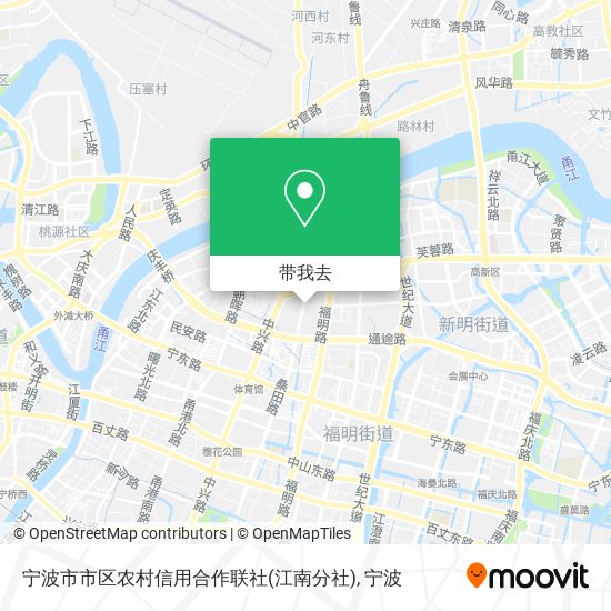 宁波市市区农村信用合作联社(江南分社)地图