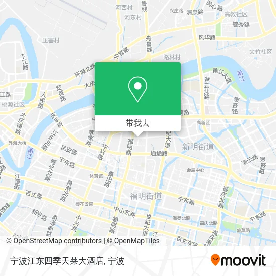 宁波江东四季天莱大酒店地图