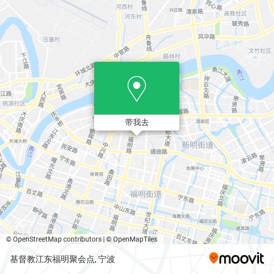 基督教江东福明聚会点地图