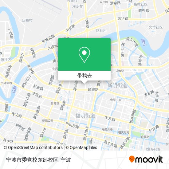 宁波市委党校东部校区地图