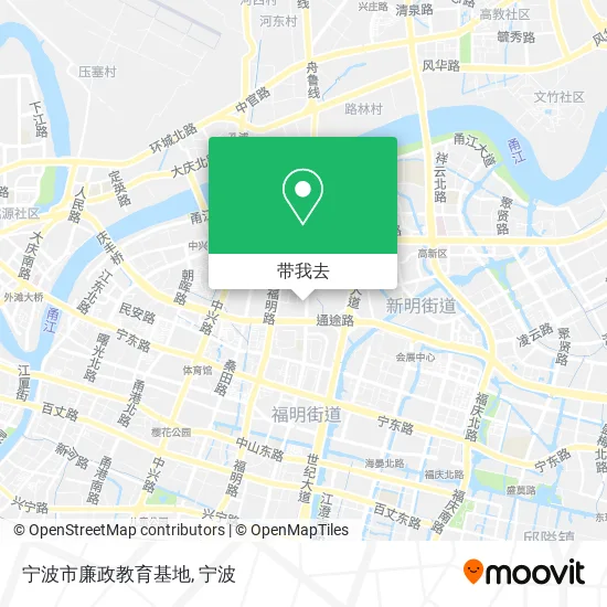 宁波市廉政教育基地地图