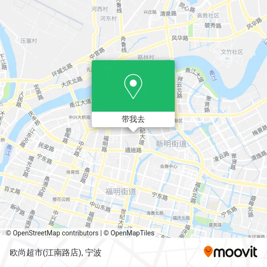 欧尚超市(江南路店)地图
