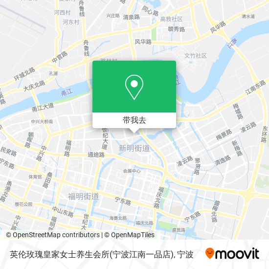 英伦玫瑰皇家女士养生会所(宁波江南一品店)地图