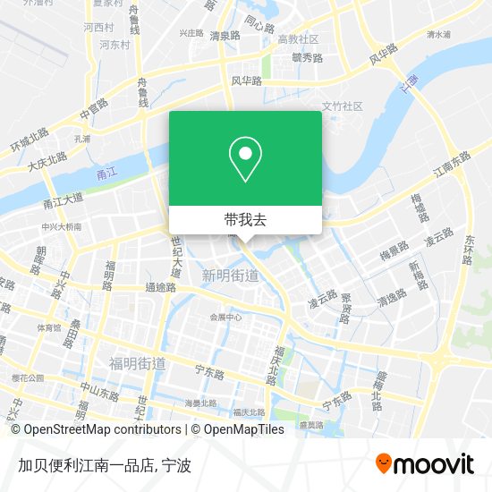 加贝便利江南一品店地图