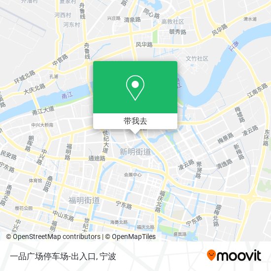 一品广场停车场-出入口地图
