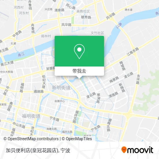 加贝便利店(皇冠花园店)地图
