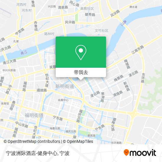 宁波洲际酒店-健身中心地图