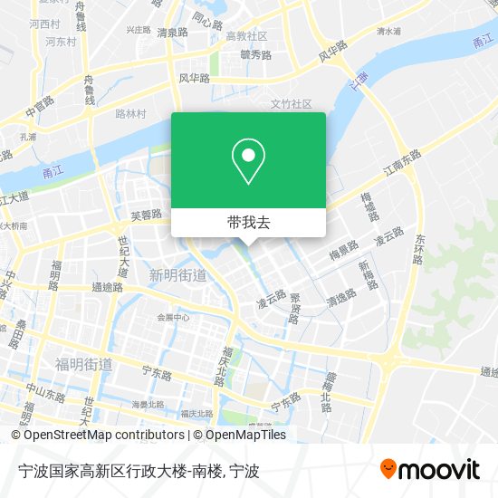 宁波国家高新区行政大楼-南楼地图