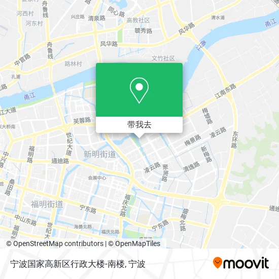 宁波国家高新区行政大楼-南楼地图