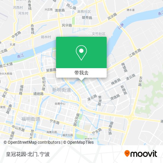 皇冠花园-北门地图