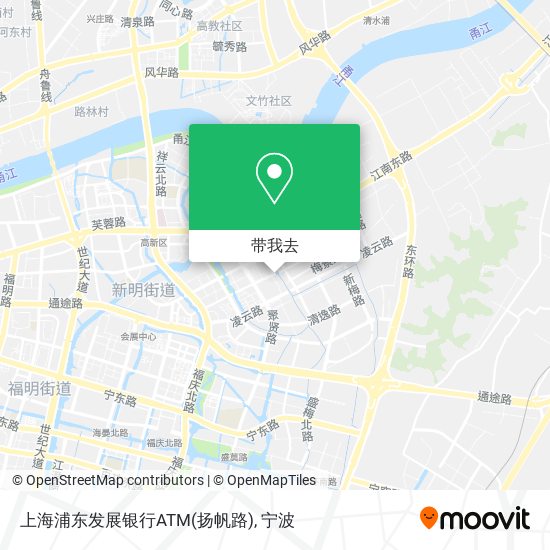 上海浦东发展银行ATM(扬帆路)地图