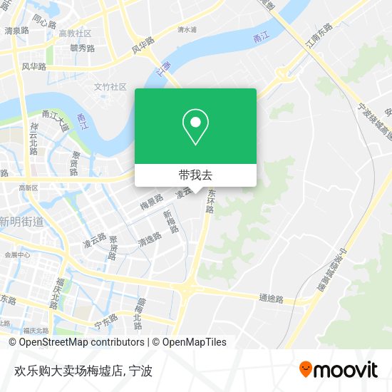 欢乐购大卖场梅墟店地图