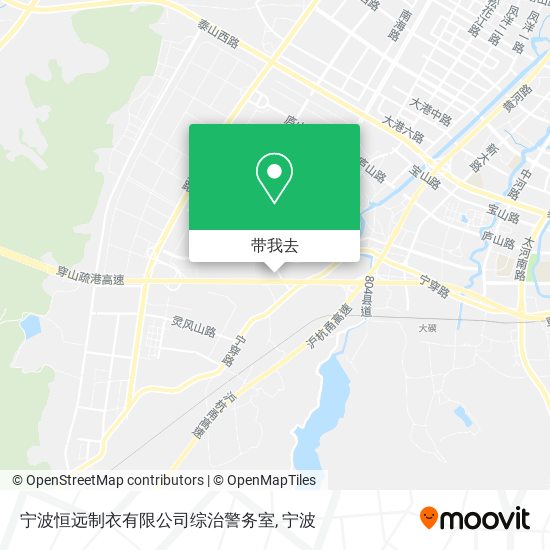 宁波恒远制衣有限公司综治警务室地图