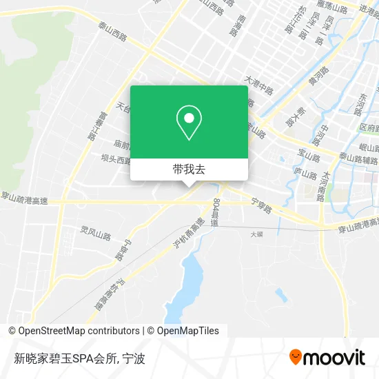 新晓家碧玉SPA会所地图
