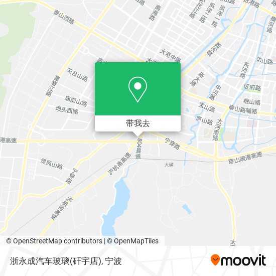 浙永成汽车玻璃(矸宇店)地图