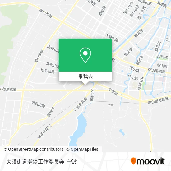 大碶街道老龄工作委员会地图
