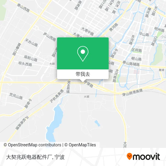 大契兆跃电器配件厂地图