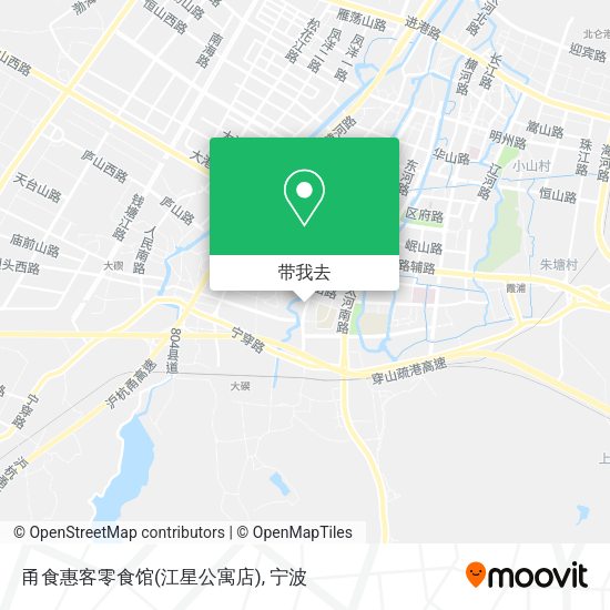甬食惠客零食馆(江星公寓店)地图