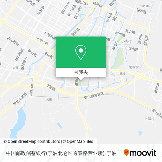 中国邮政储蓄银行(宁波北仑区通泰路营业所)地图