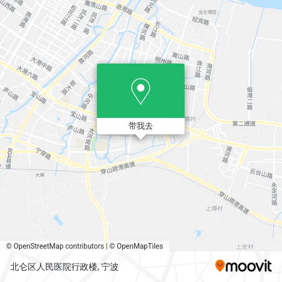 北仑区人民医院行政楼地图