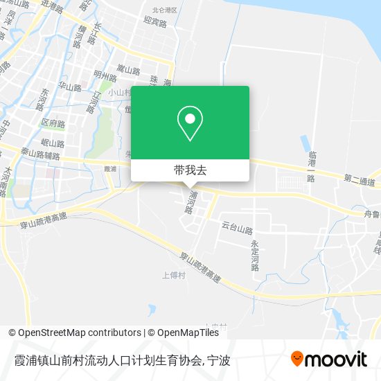 霞浦镇山前村流动人口计划生育协会地图