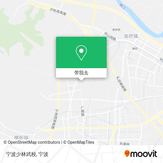 宁波少林武校地图