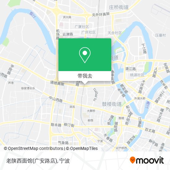 老陕西面馆(广安路店)地图