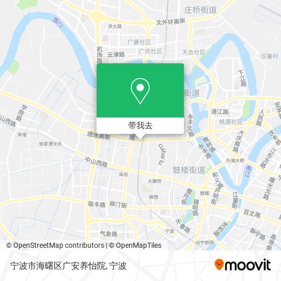 宁波市海曙区广安养怡院地图