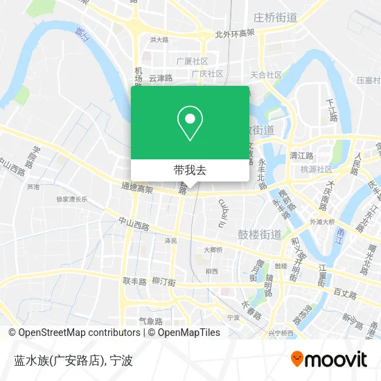 蓝水族(广安路店)地图
