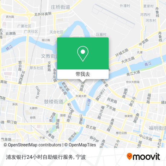 浦发银行24小时自助银行服务地图
