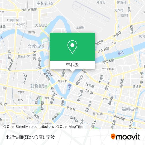 来得快面(江北总店)地图