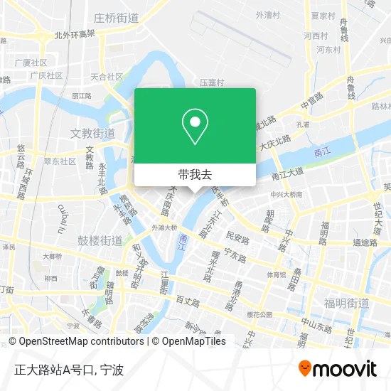 正大路站A号口地图