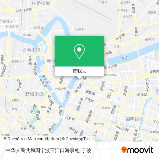 中华人民共和国宁波三江口海事处地图