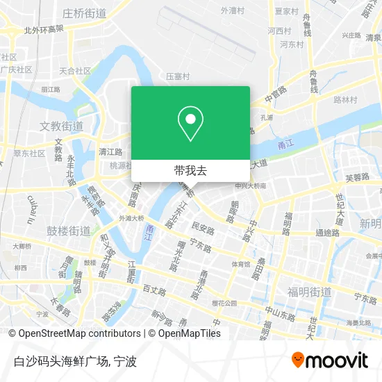 白沙码头海鲜广场地图