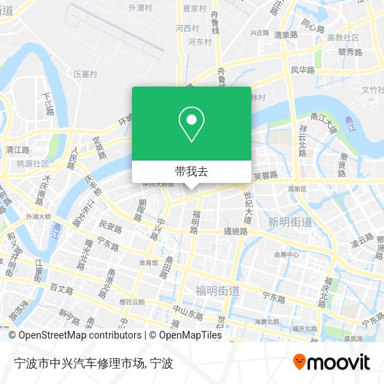 宁波市中兴汽车修理市场地图