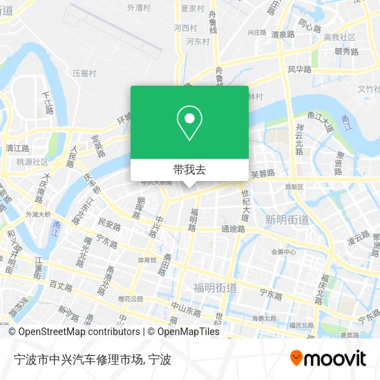 宁波市中兴汽车修理市场地图