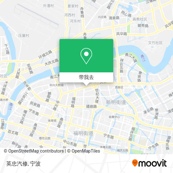 英忠汽修地图