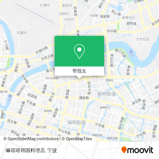 嘛嘻嗒韩国料理店地图