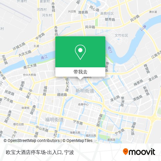 欧宝大酒店停车场-出入口地图